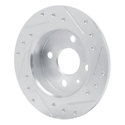 R1 Concepts R1 00-05 Chevrolet ASTRA (Mexico) Rear Right Drilled & Slotted Silver Brake Rotor