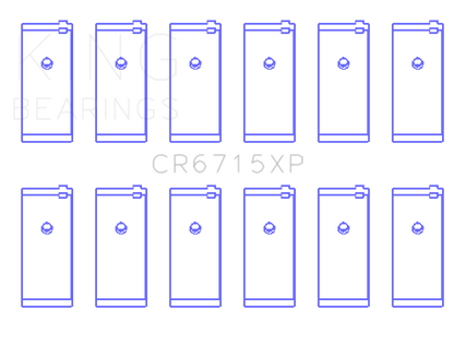 King Engine Bearings King Nissan TB42/TB45/TB48 L6 4.2L/4.5L/4.8L (Size 0.26mm) Tri-Metal Perf Rod Bearing Set