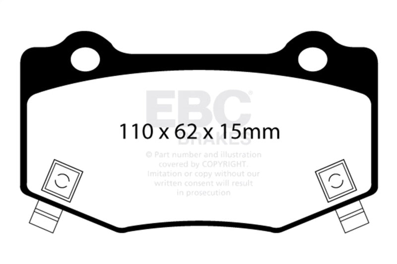 EBC Racing 13-15 Chevrolet Corvette (C7) RP-1 Race Rear Brake Pads