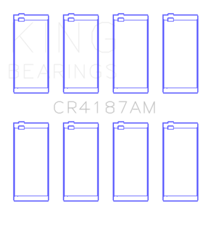 King Engine Bearings Toyota 2LT/3L AM-Series 4 Pairs Connecting Rod Bearing Set