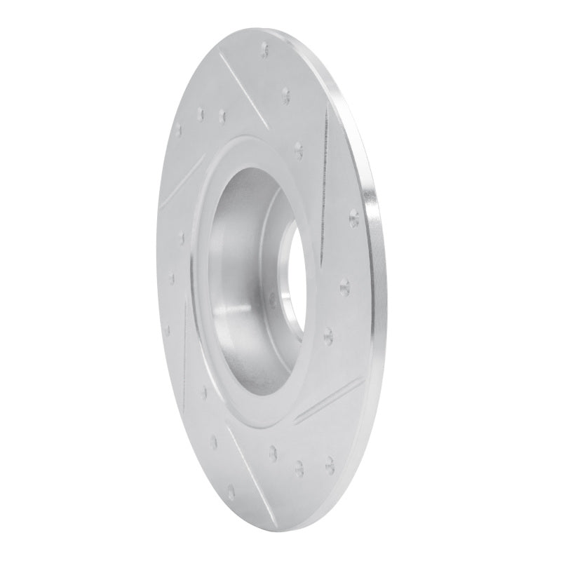 R1 Concepts R1 62-80 MG MGB Front Left Drilled & Slotted Silver Brake Rotor