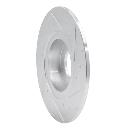 R1 Concepts R1 62-80 MG MGB Front Left Drilled & Slotted Silver Brake Rotor