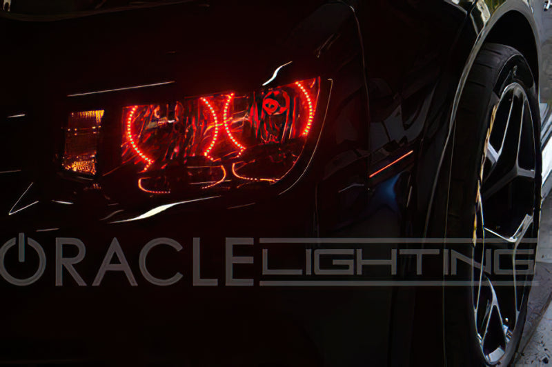 ORACLE Lighting Oracle Chevrolet Camaro Non-RS 14-15 LED Dual Halo Kit Round Style - Green