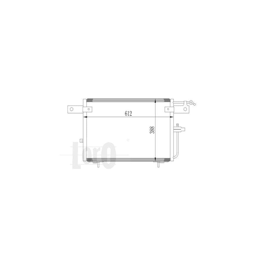 Abakus 0030160019 Air Conditioning Condenser for Audi 100