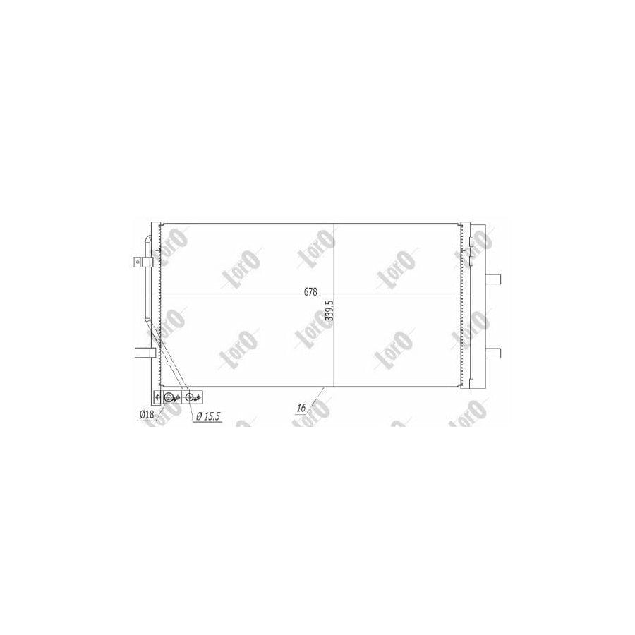 Abakus 0030160029 Air Conditioning Condenser for Audi Q3 (8Ub, 8Ug)