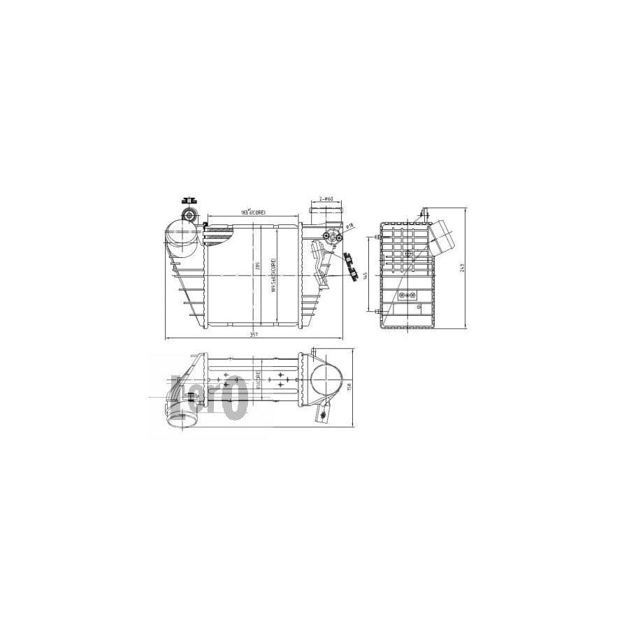 Abakus 0030180003 Intercooler