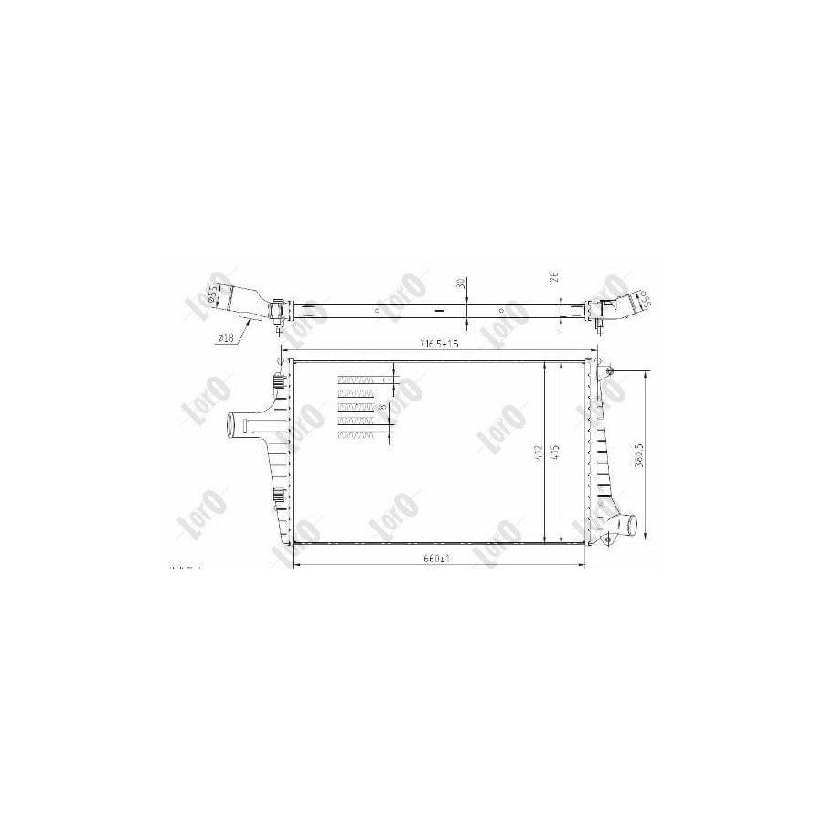 Abakus 0030180013 Intercooler
