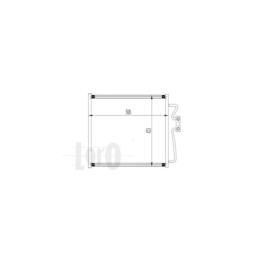Abakus 0040160017 Air Conditioning Condenser for BMW 7 (E38)