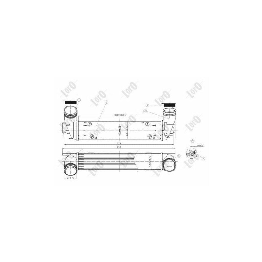 Abakus 0040180011 Intercooler for BMW 3 Series
