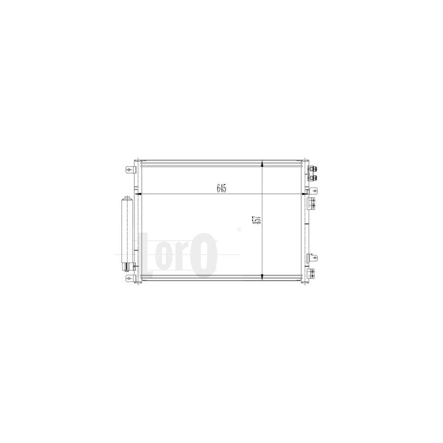 Abakus 0080160009 Air Conditioning Condenser for Chrysler 300