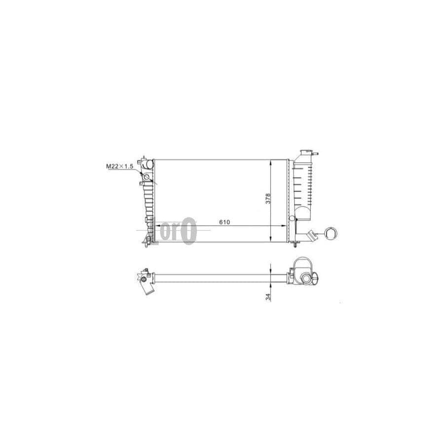 Abakus 0090170049 Engine Radiator