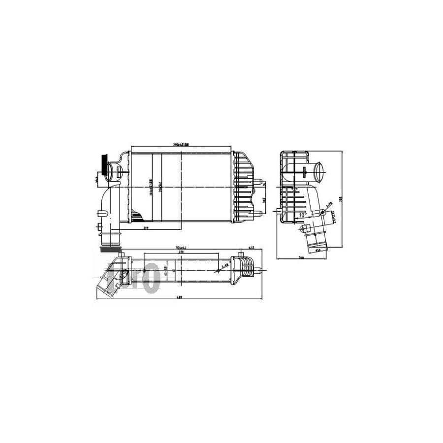 Abakus 0090180001 Intercooler
