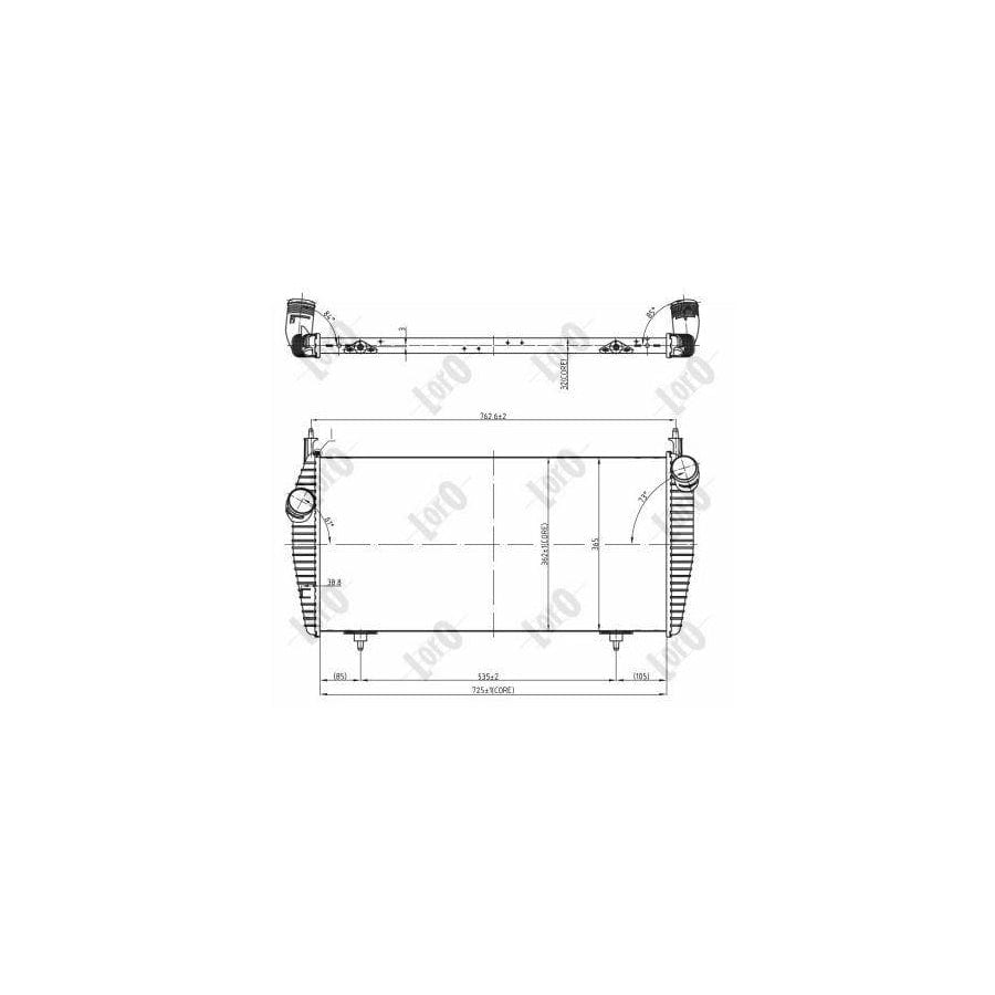 Abakus 0090180014 Intercooler