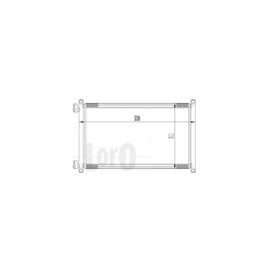 Abakus 0160160015 Air Conditioning Condenser for Fiat Punto II Hatchback (188)