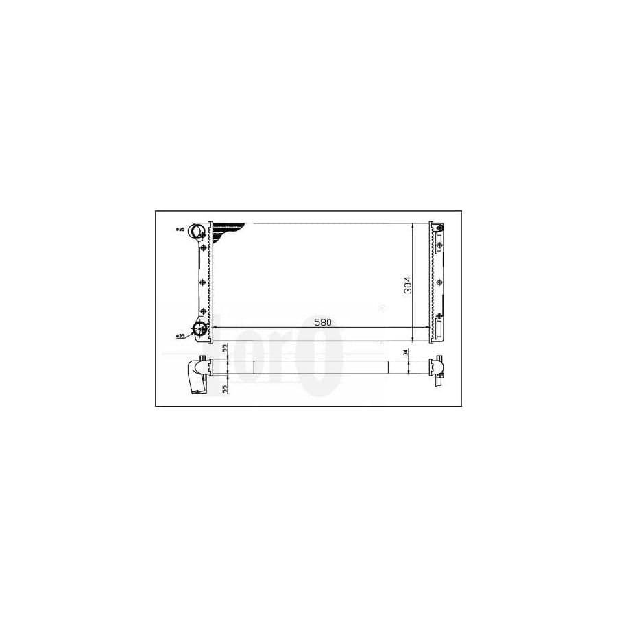 Abakus 0160170025 Engine Radiator