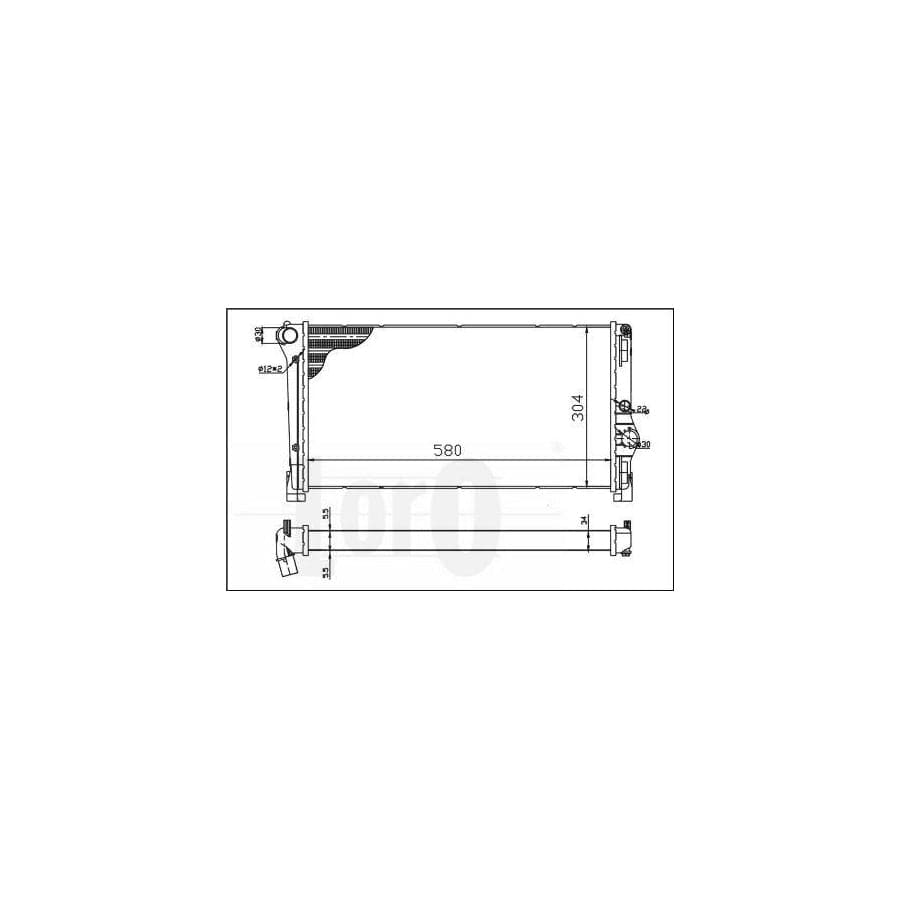Abakus 0160170053 Engine Radiator