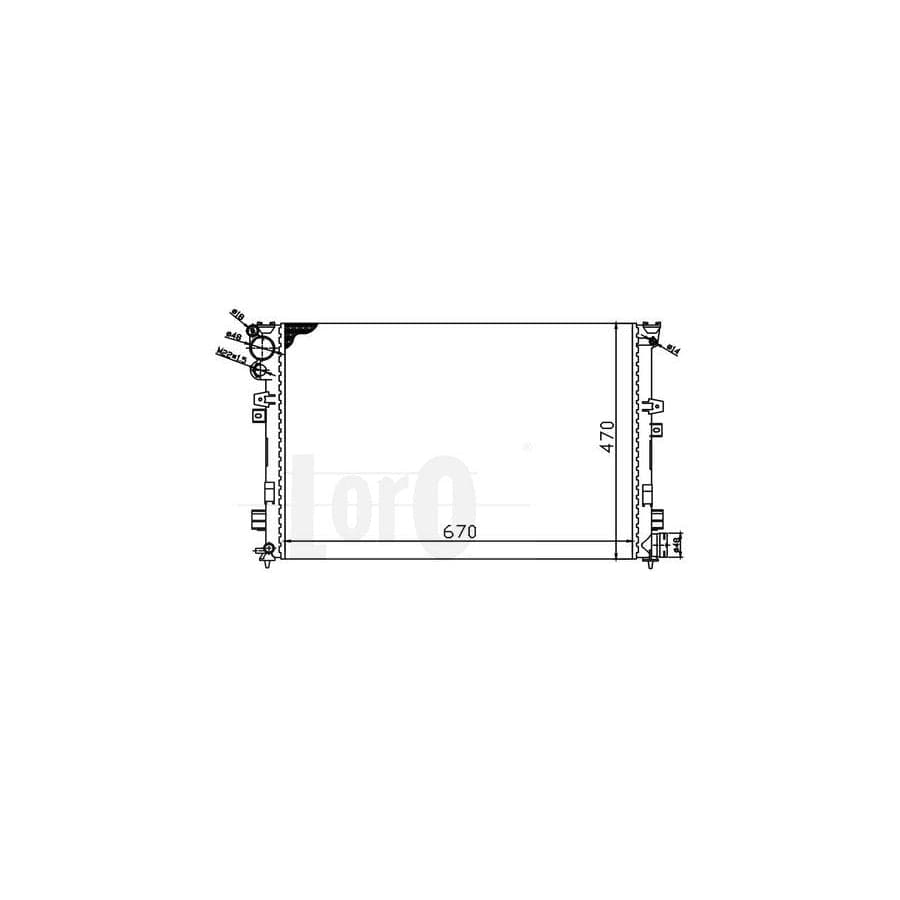 Abakus 0160170057 Engine Radiator