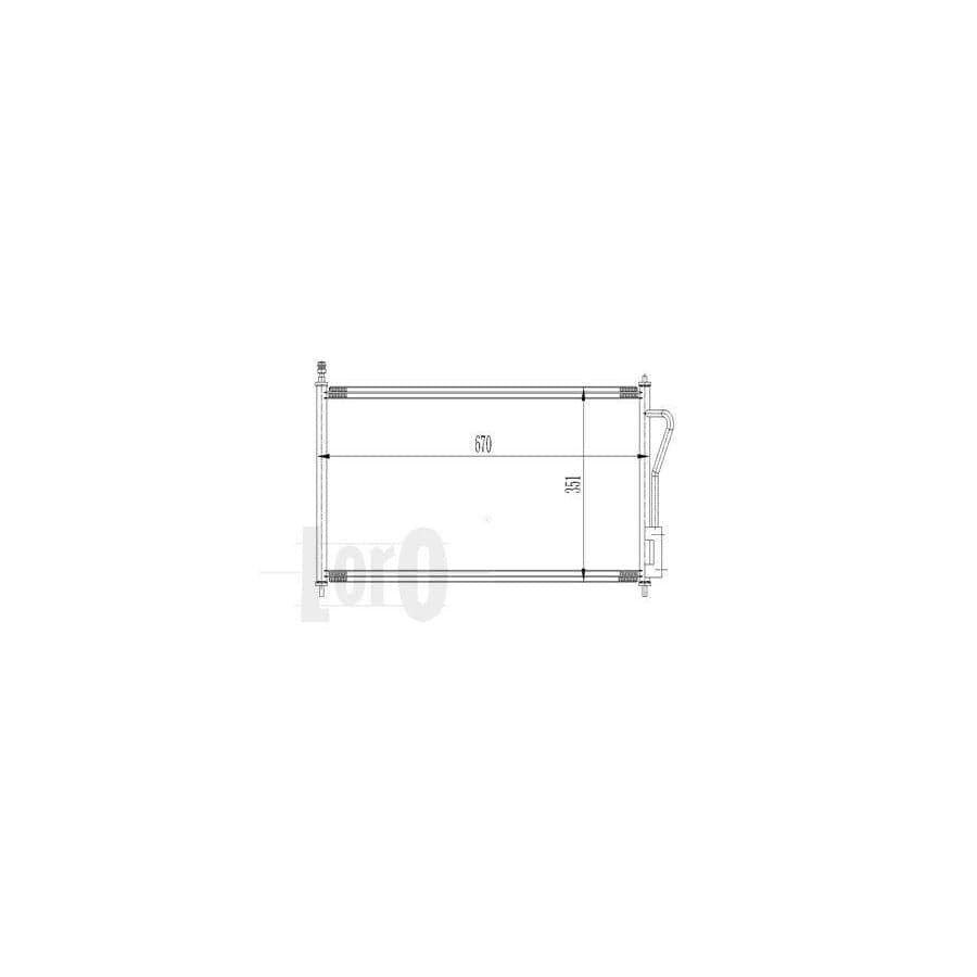 Abakus 0170160007 Air Conditioning Condenser for Ford Focus