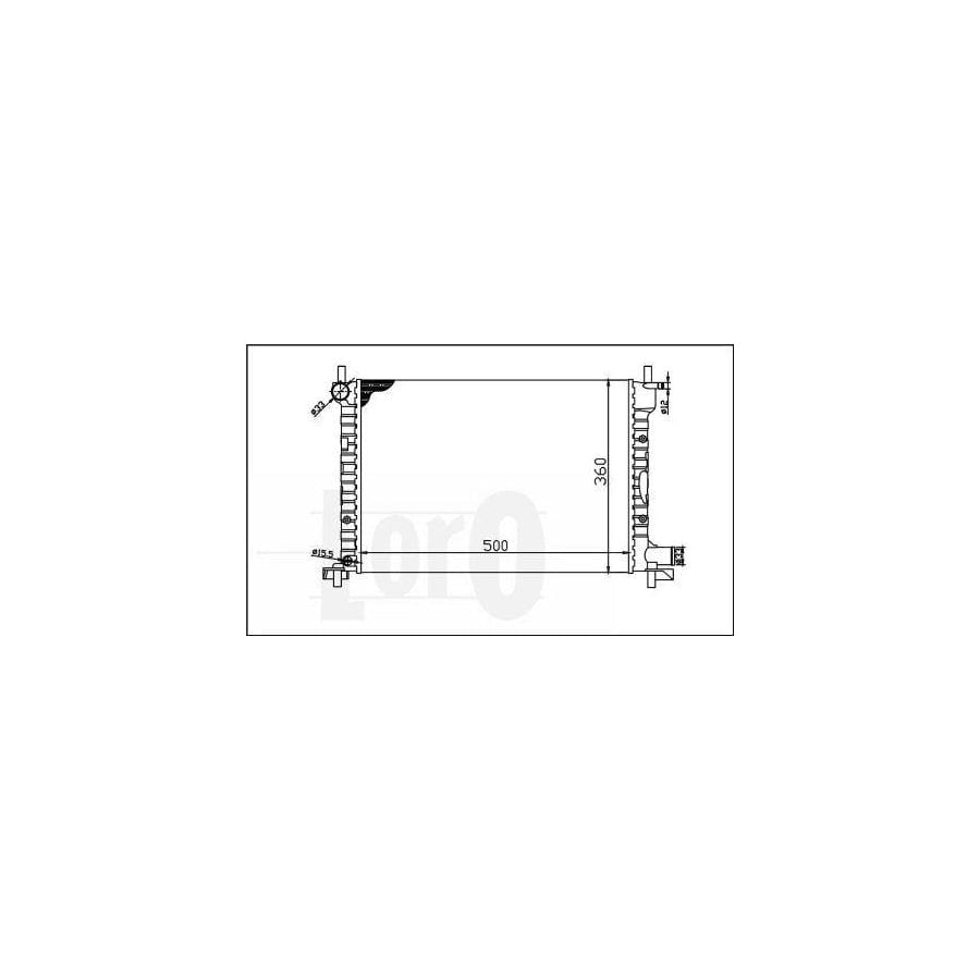 Abakus 0170170013 Engine Radiator for Ford Fiesta