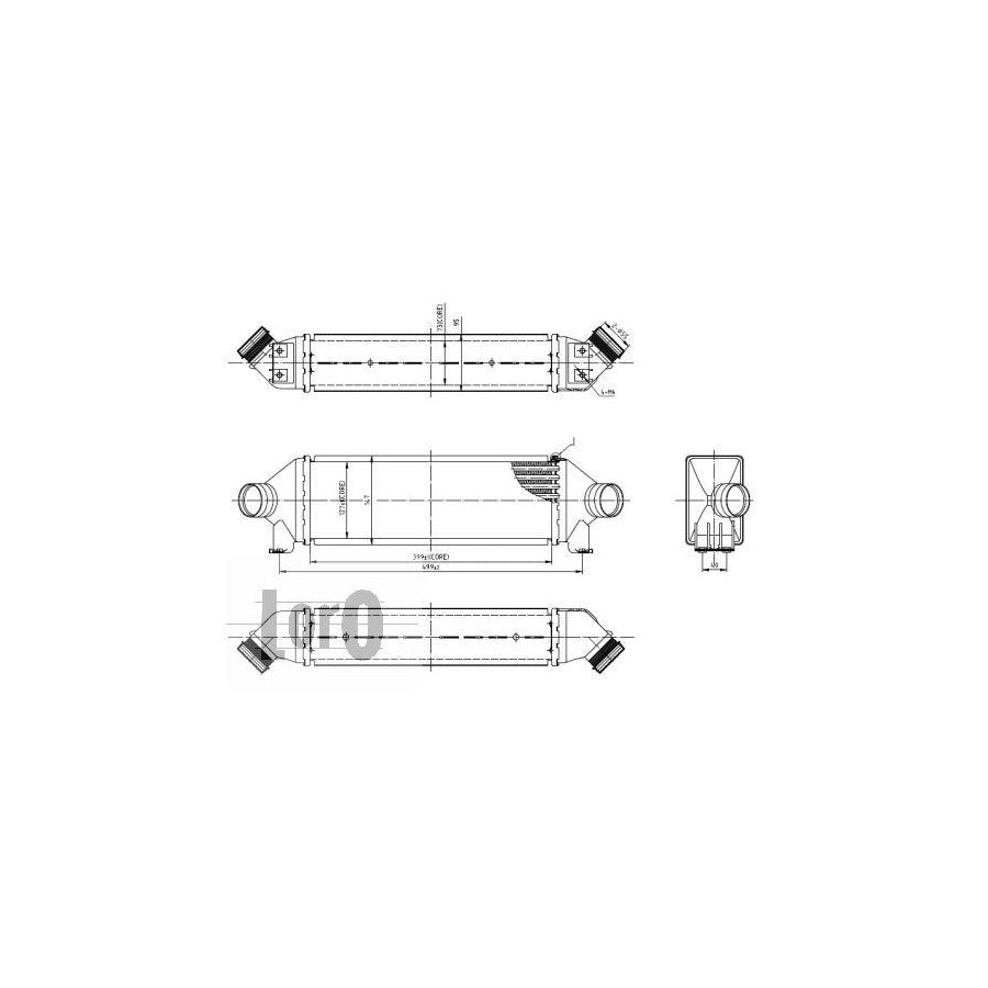 Abakus 0170180003 Intercooler for Ford Transit
