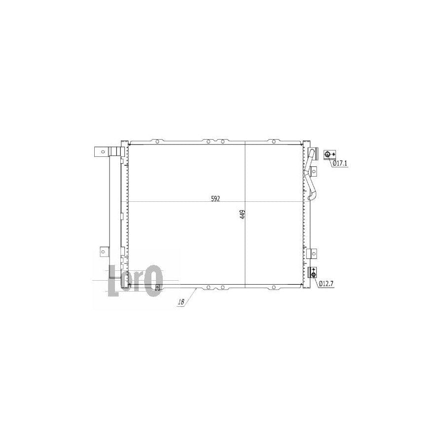 Abakus 0190160033 Air Conditioning Condenser