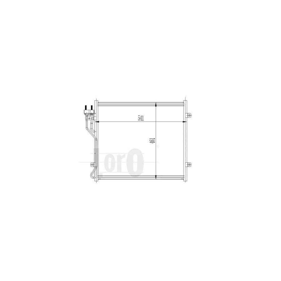 Abakus 0230160005 Air Conditioning Condenser for Jeep Cherokee III (Kj)