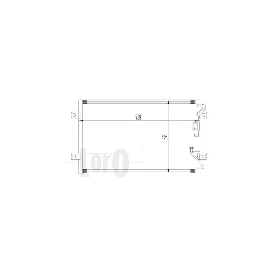 Abakus 0240160002 Air Conditioning Condenser for KIA Sedona