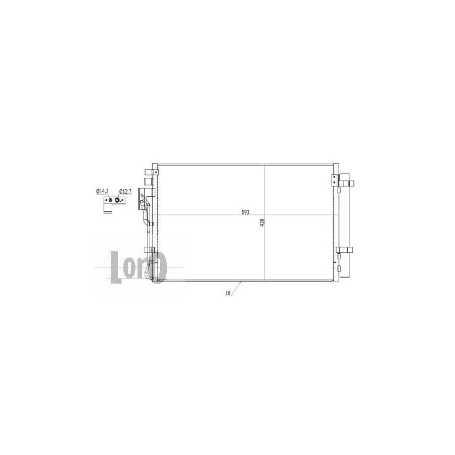 Abakus 0240160011 Air Conditioning Condenser