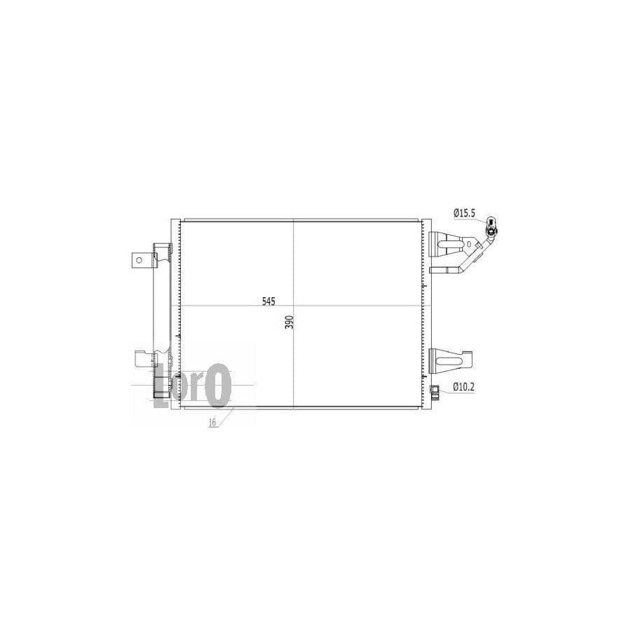 Abakus 0330160016 Air Conditioning Condenser