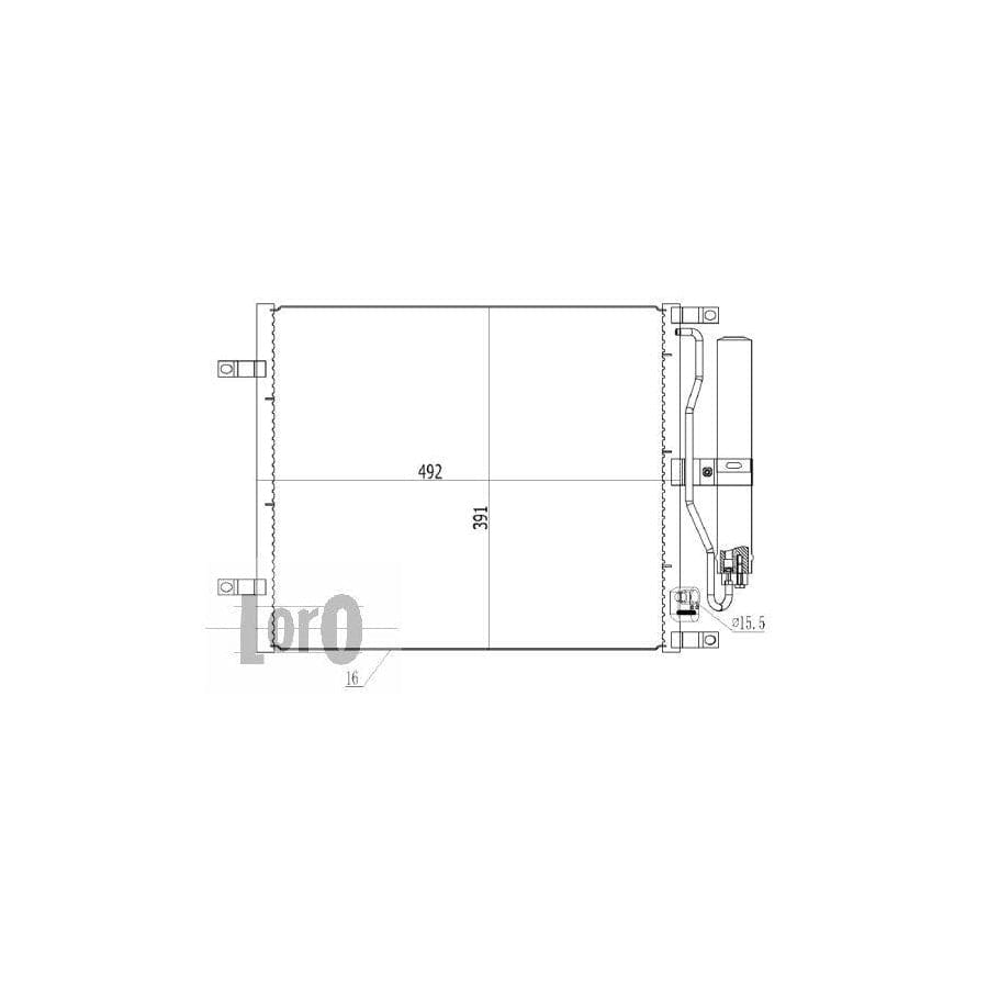 Abakus 0350160030 Air Conditioning Condenser