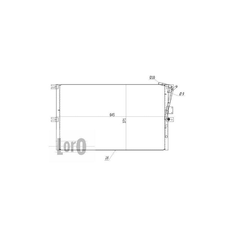 Abakus 0370160041 Air Conditioning Condenser for Opel Vectra