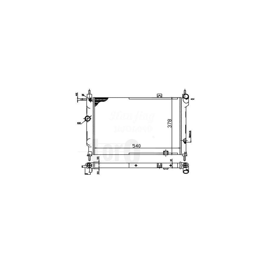 Abakus 0370170006 Engine Radiator for Opel Astra