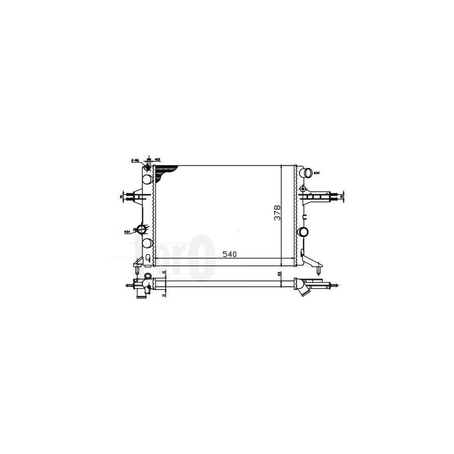 Abakus 0370170022 Engine Radiator