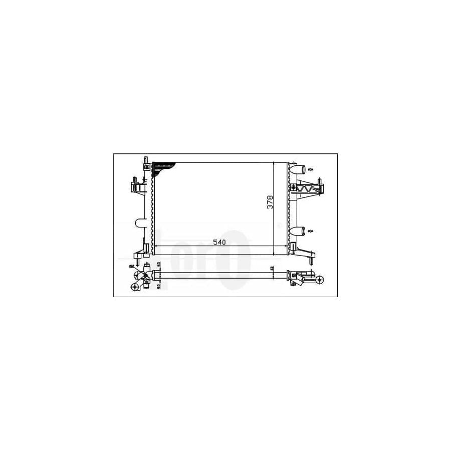 Abakus 0370170023 Engine Radiator