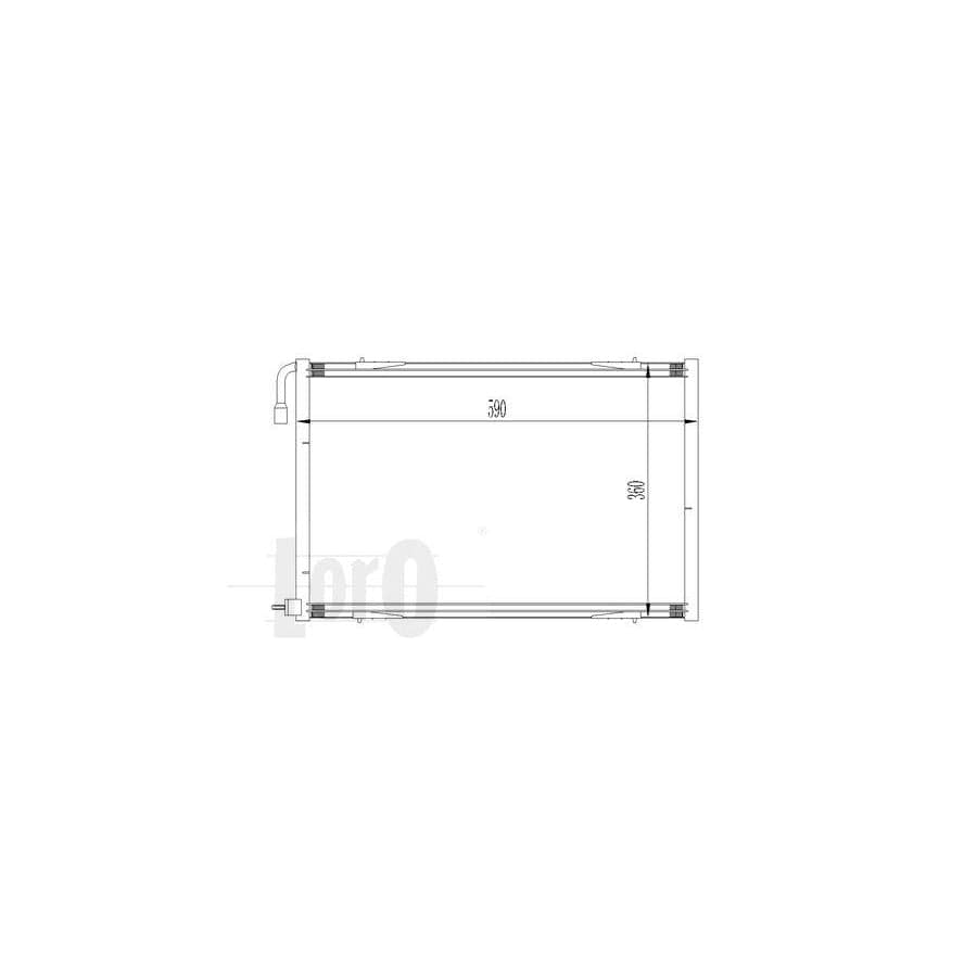 Abakus 0380160011 Air Conditioning Condenser for Peugeot 206