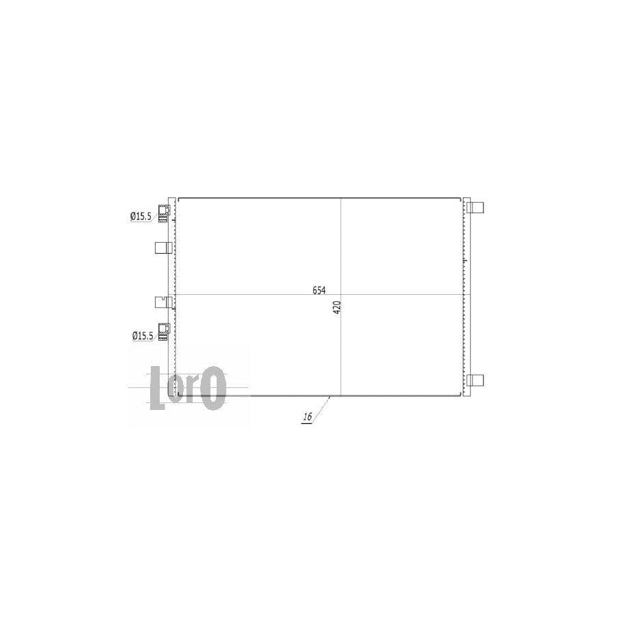 Abakus 0420160032 Air Conditioning Condenser