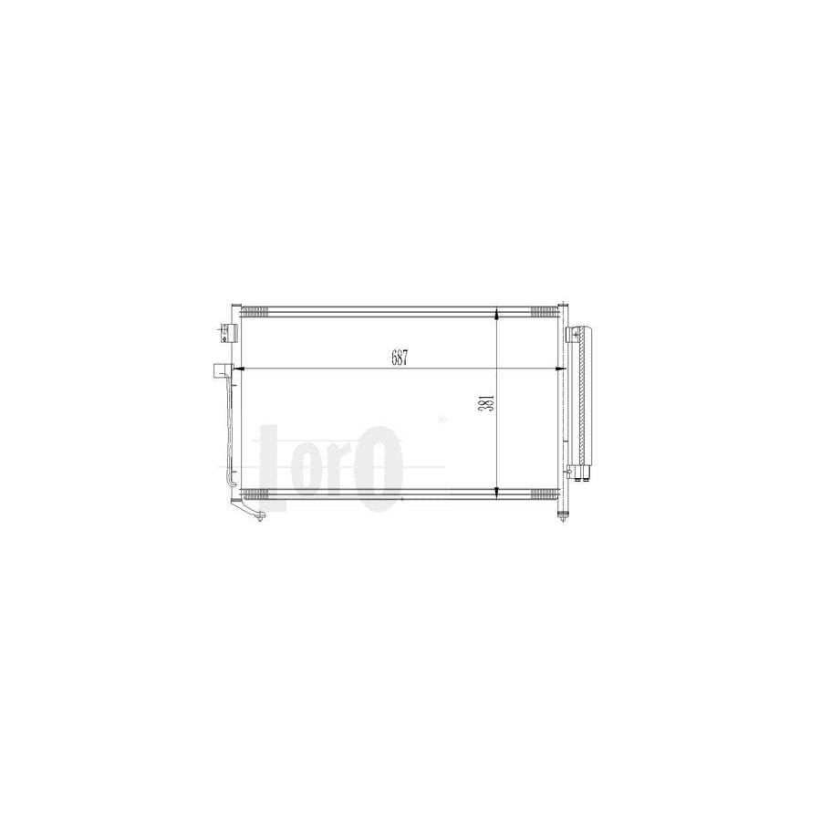 Abakus 0490160009 Air Conditioning Condenser for Subaru Forester II (Sg)