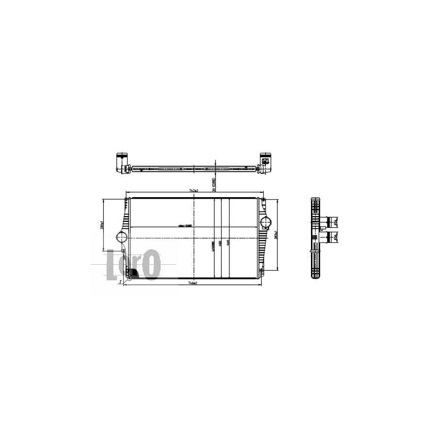 Abakus 0520180003 Intercooler for Volvo Xc90 I (C, 275)