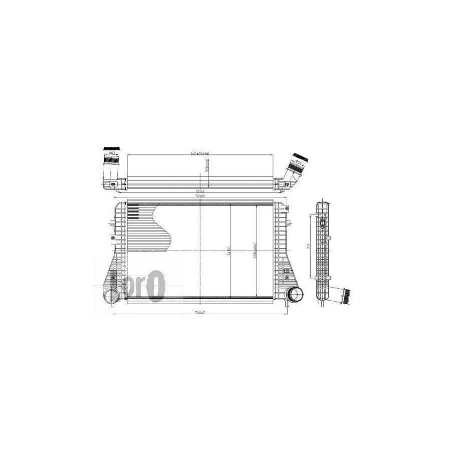 Abakus 0530180006 Intercooler