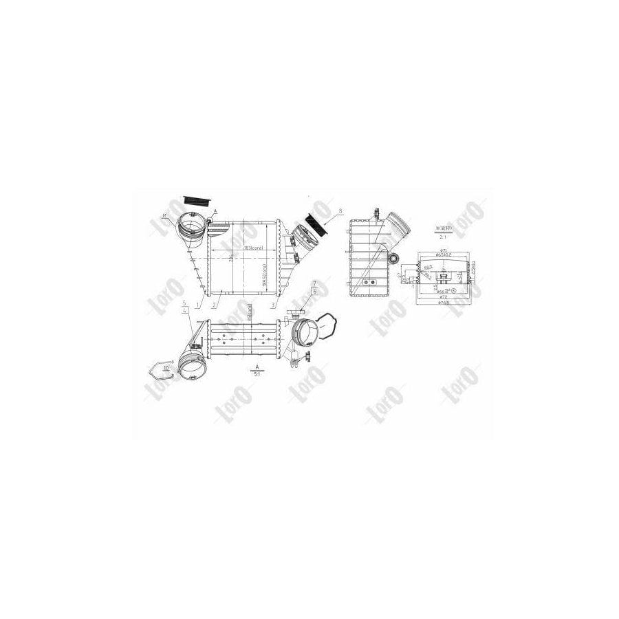 Abakus 0530180015 Intercooler for VW New Beetle