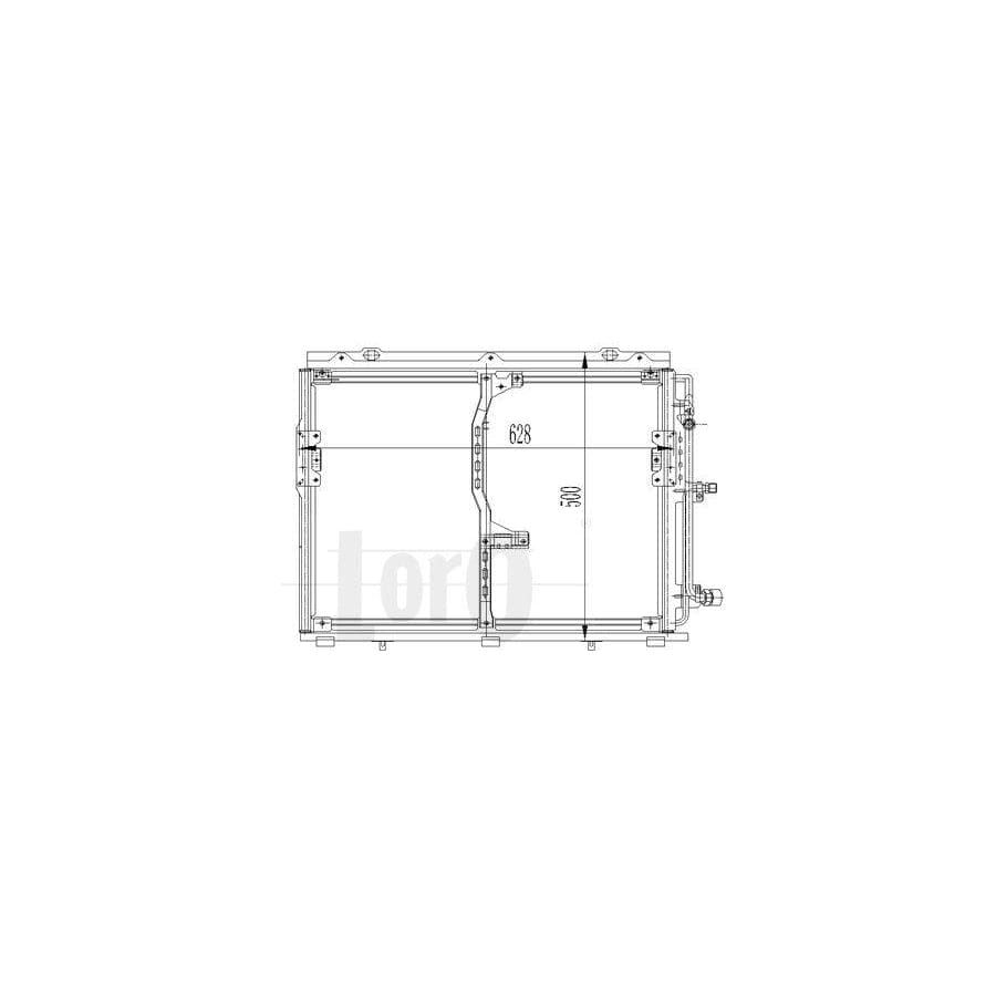 Abakus 0540160019 Air Conditioning Condenser Suitable for Mercedes-Benz S-Class