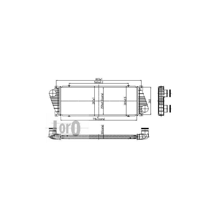 Abakus 0540180001 Intercooler