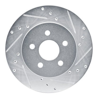 R1 Concepts R1 88-88 Pontiac Fiero Rear Right Front Right Drilled & Slotted Silver Brake Rotor
