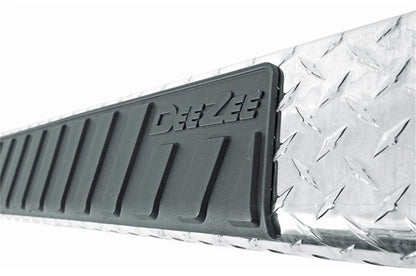 Dee Zee Universal Tubes - 6In Oval - Black Tread Aluminum (ExtCab)