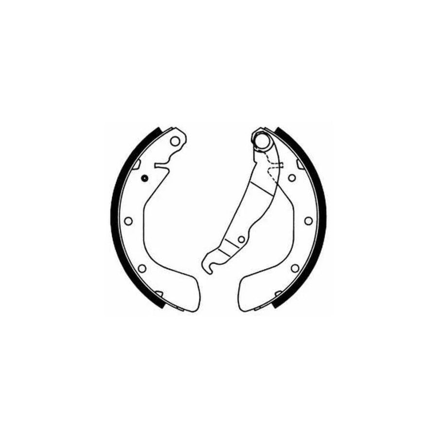 ABE C00005ABE Brake Shoe Set for Daewoo Nubira