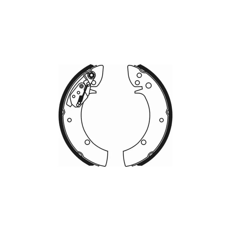 ABE C00016ABE Brake Shoe Set for Daewoo Lublin