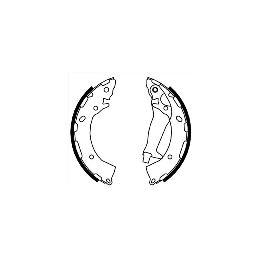 ABE C00530ABE Brake Shoe Set for Hyundai I20