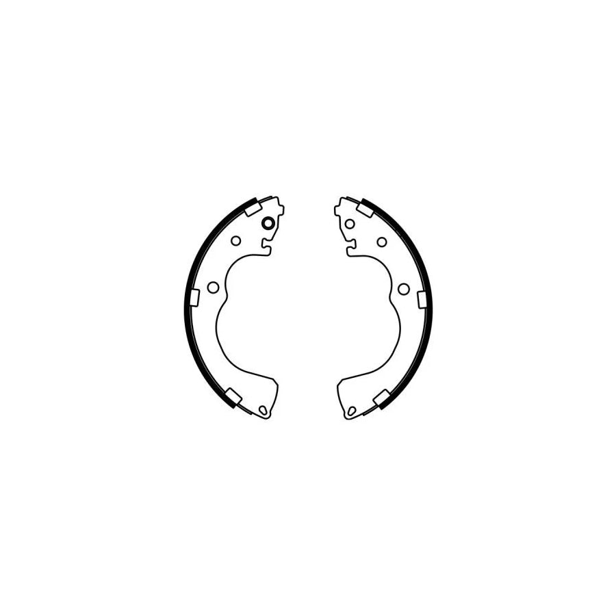 ABE C03040ABE Brake Shoe Set for Mazda Mpv II (Lw)