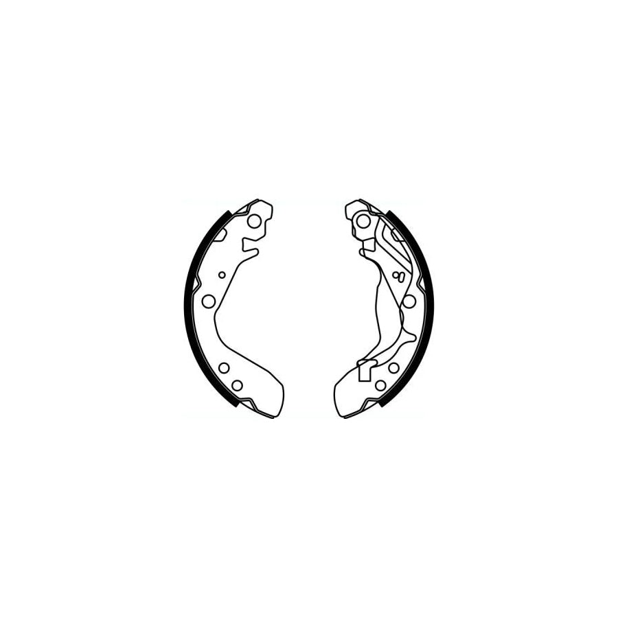 ABE C04017ABE Brake Shoe Set