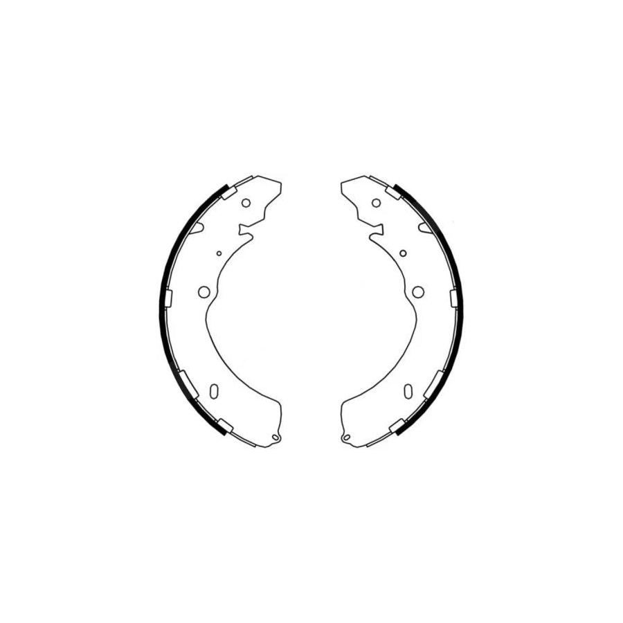 ABE C09009ABE Brake Shoe Set for Isuzu D-Max